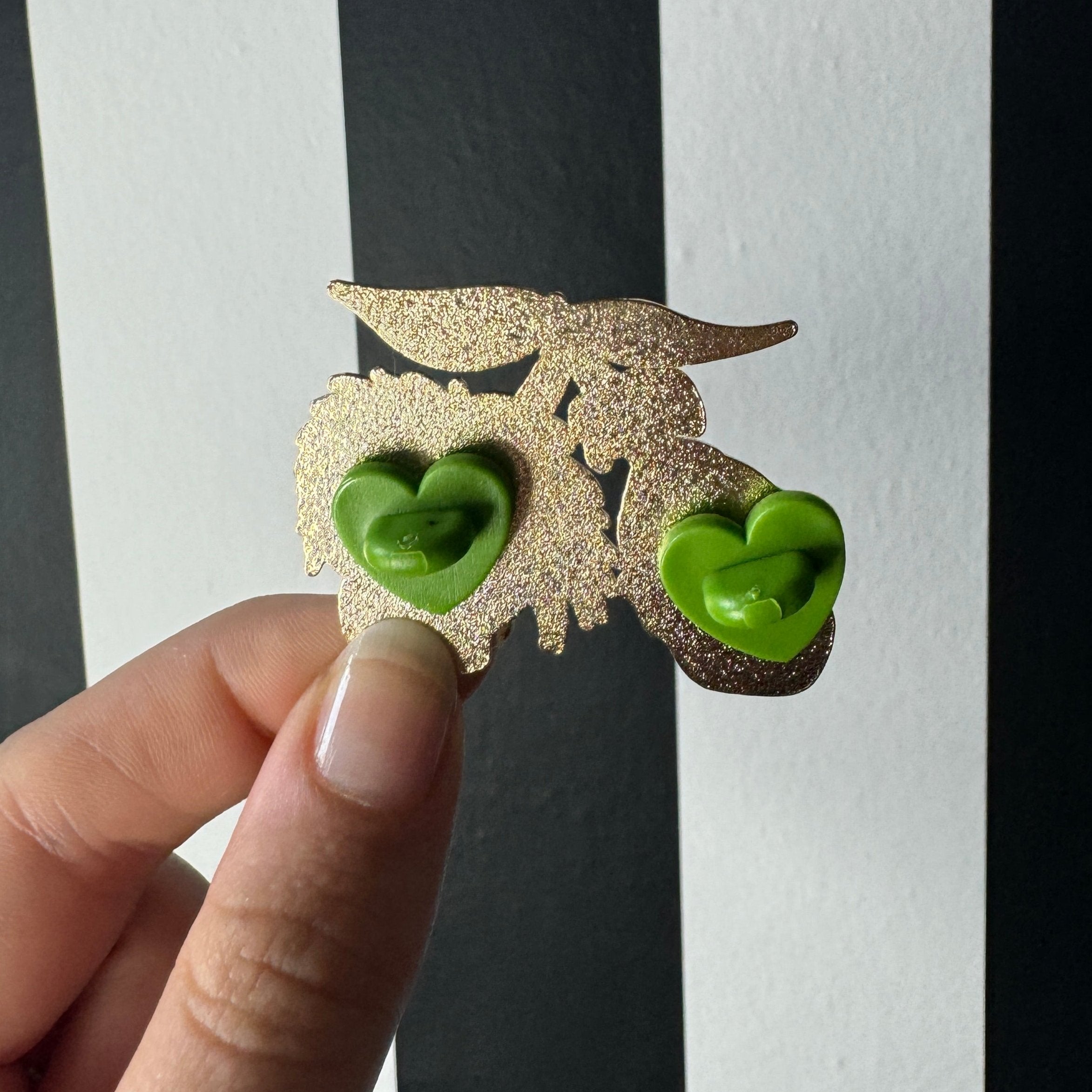 Shrunken Head Cherries Enamel Pin