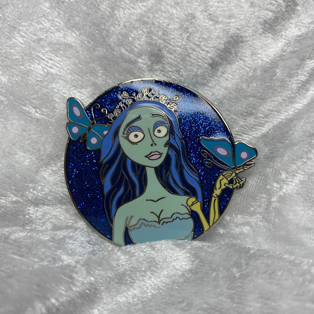 Emily Hard Enamel Glitter Pin