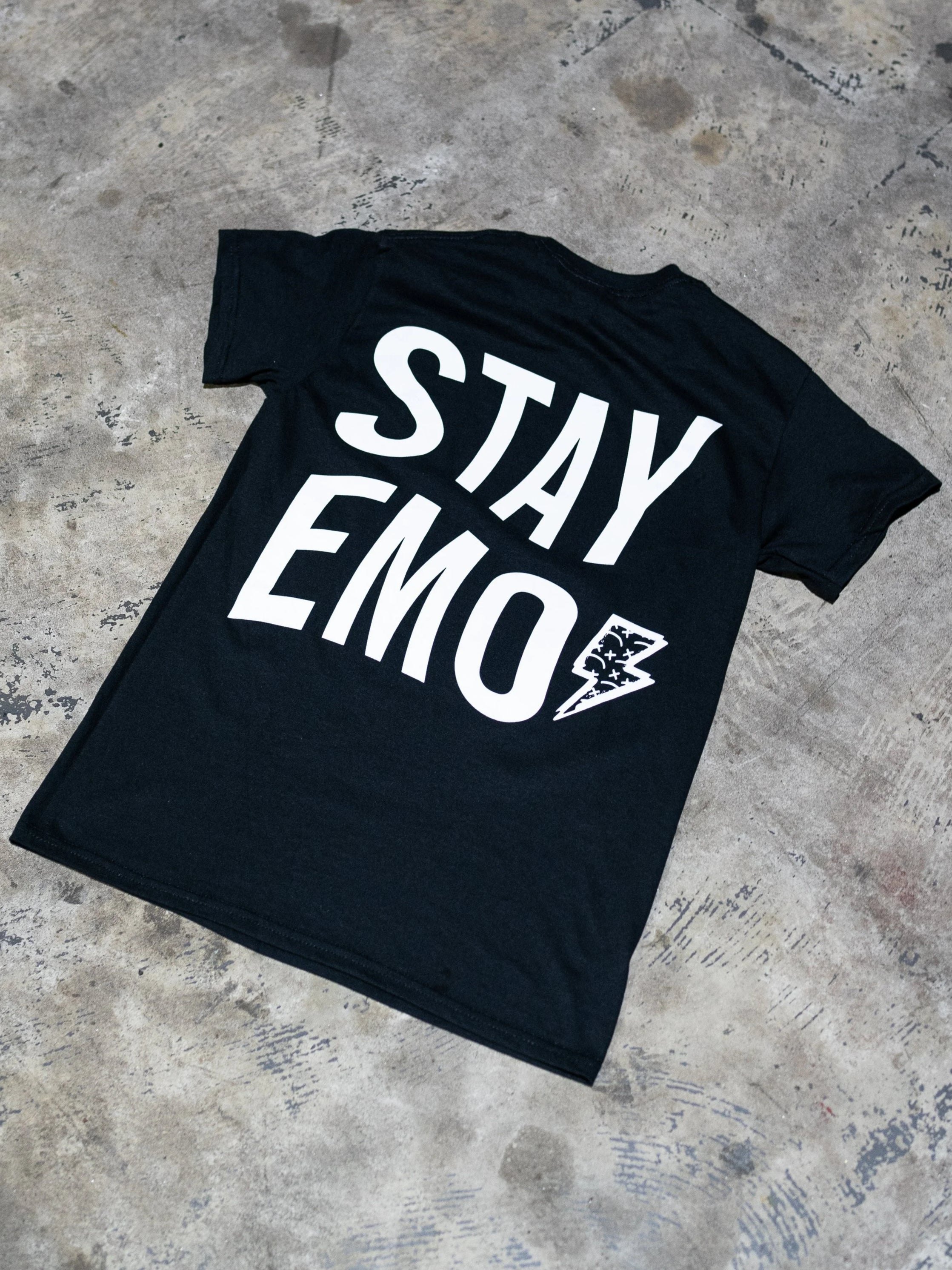 Stay Emo Black Bolt T-Shirt