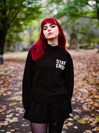 Stay Emo Black Bolt Hoodie