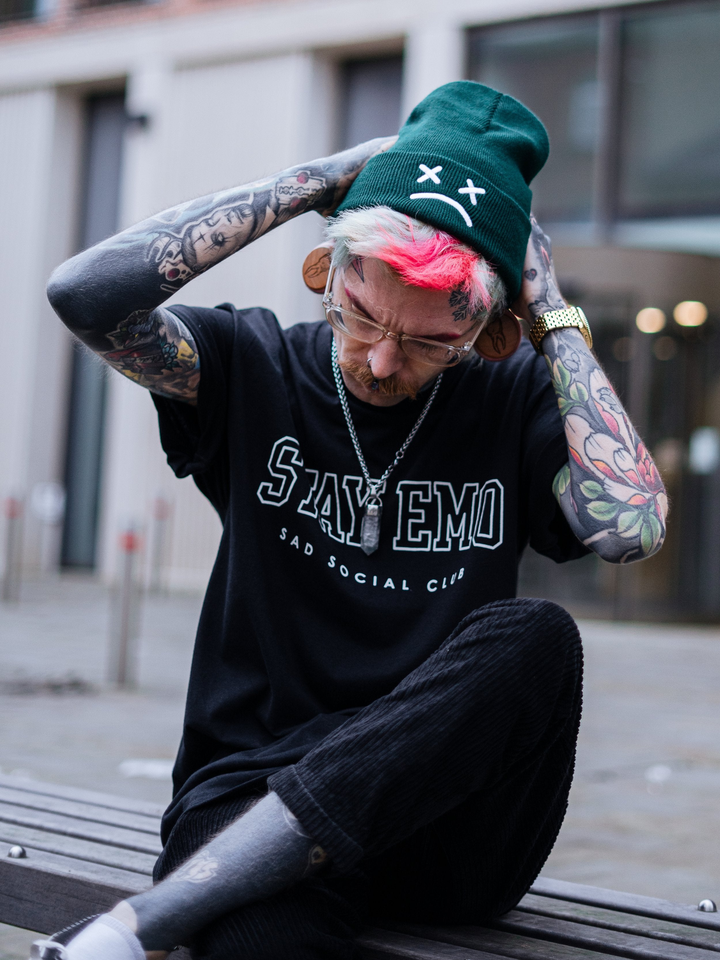Sad Face Beanie