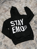 Stay Emo Black Bolt Hoodie