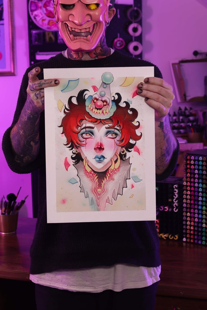 Clown Core Art Print
