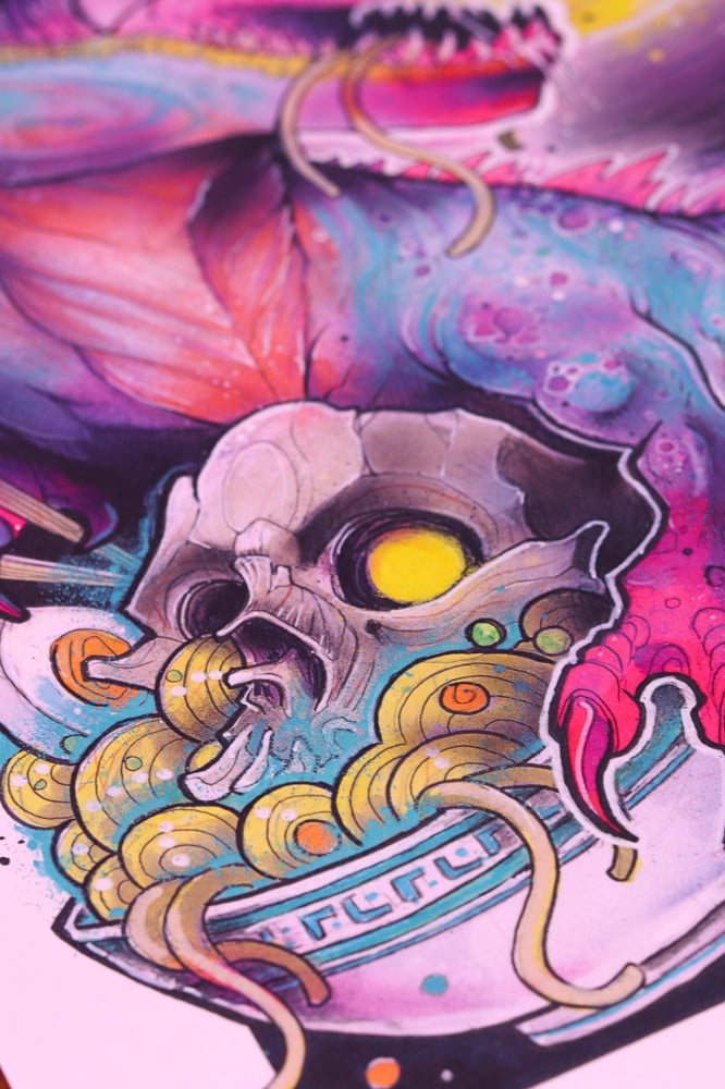 Noodle-Saur Art Print