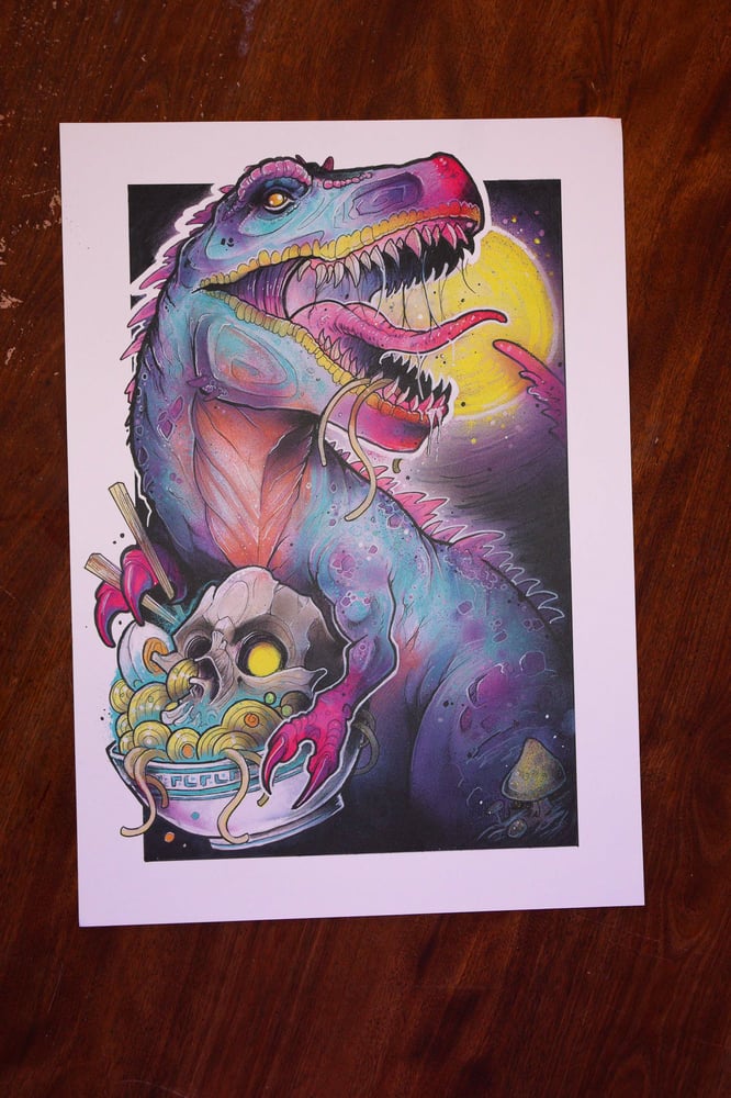 Noodle-Saur Art Print