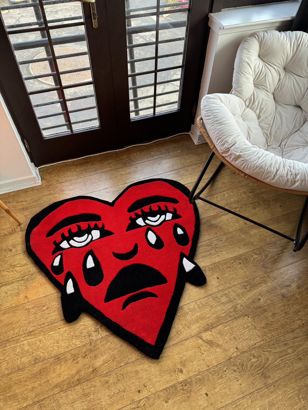 Crying Heart Rug