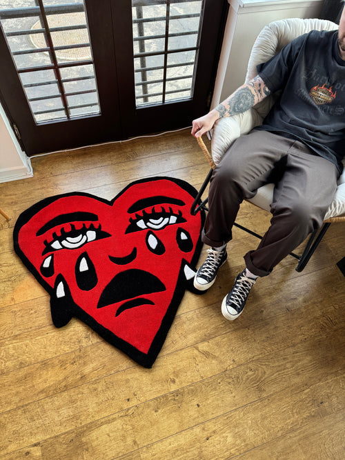 Crying Heart Rug