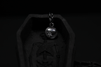 Sterling Silver Memento Mori Skull Pendant