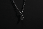 Tiny Sterling Silver Memento Mori Skull Pendant