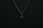 Tiny Sterling Silver Spider Pendant