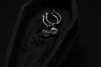 Sterling Silver Nosferatu Hoop Earrings