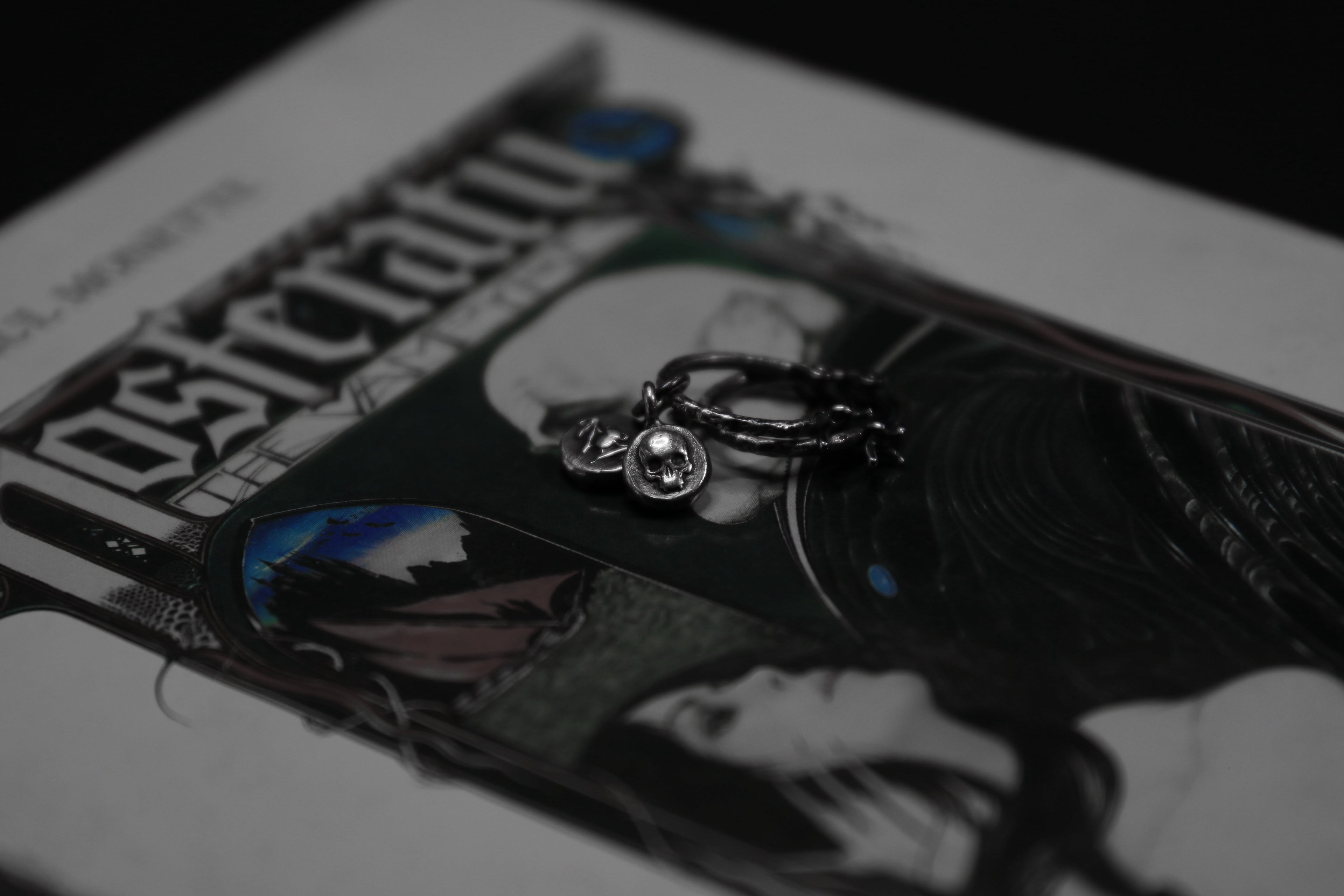 Sterling Silver Nosferatu Hoop Earrings
