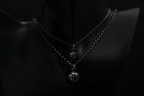 Tiny Sterling Silver Memento Mori Skull Pendant