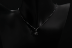 Tiny Sterling Silver Memento Mori Skull Pendant