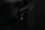 Sterling Silver Nosferatu Hoop Earrings