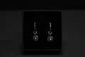 Sterling Silver Spider Textured Hoop Earrings