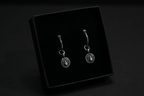 Sterling Silver Spider Textured Hoop Earrings