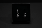 Sterling Silver Memento Mori Skull Hoop Earrings