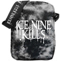 Black and gray tie-dye bag with 'Ice Nine Kills' logo 
