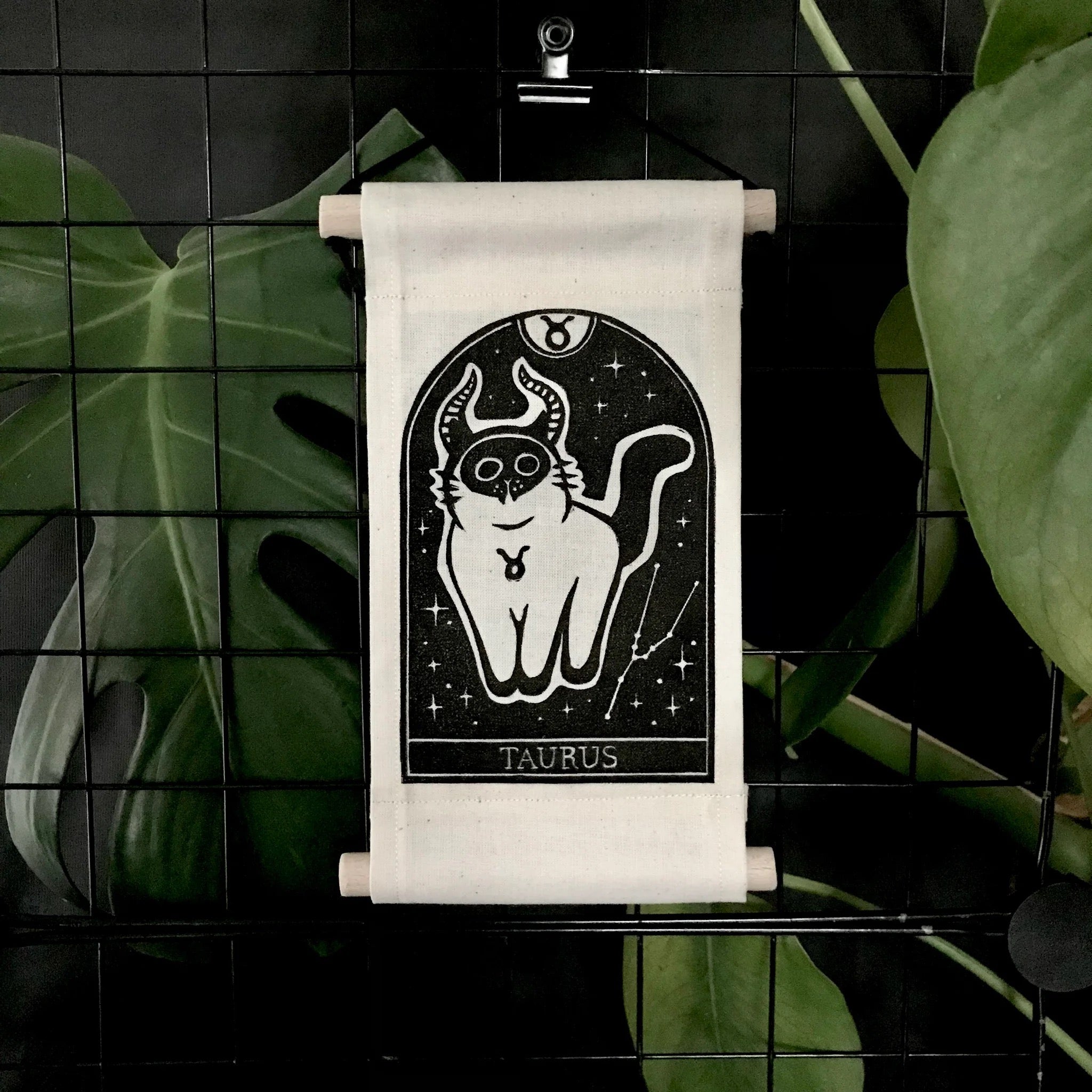 Taurus Zodicats Wall Hanging
