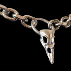 Raven Skull Pendant Necklace