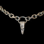 Raven Skull Pendant Necklace