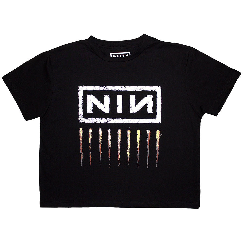 Nine Inch Nails Downward Spiral Lady BL Crop Top