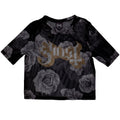 Ghost Logo & Roses Mesh Crop