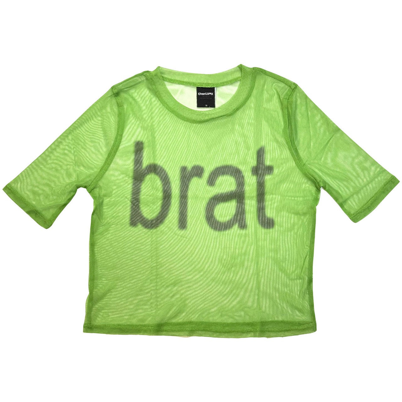 CharliXCX Brat Mesh Crop