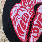 Pink Anatomical Heart Felt Wall Hanging