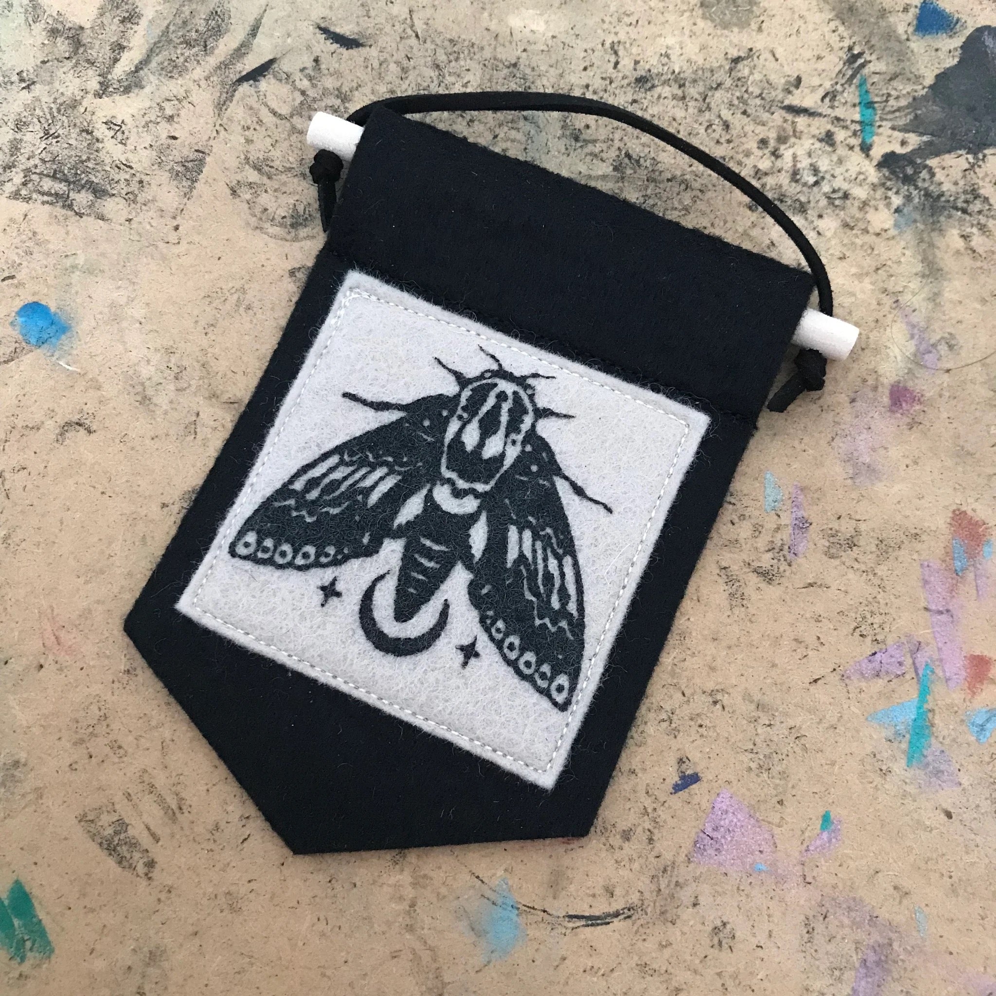 Handmade Mini Linocut Banners