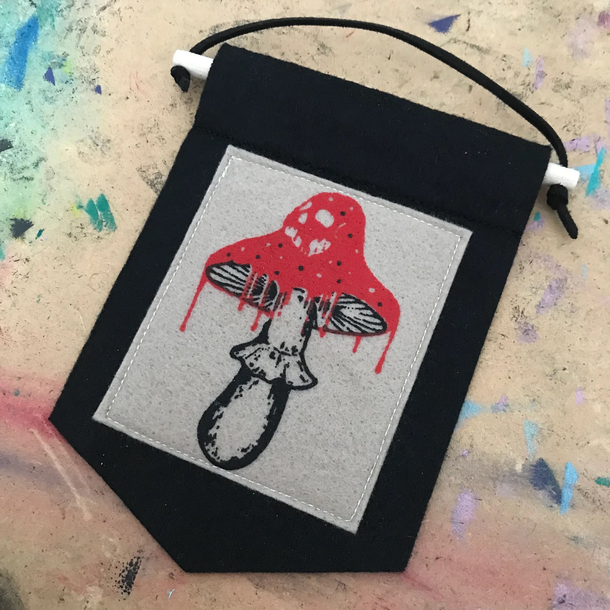 Handmade Mini Linocut Banners