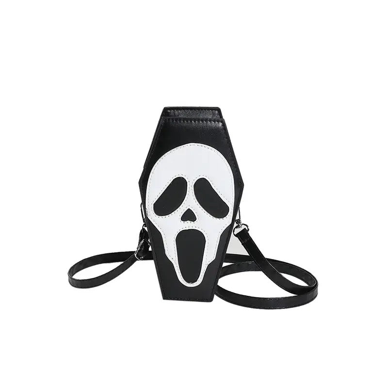 Black Ghostface Scream Coffin Bag