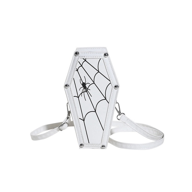 Spider Web Coffin Shoulder Bag