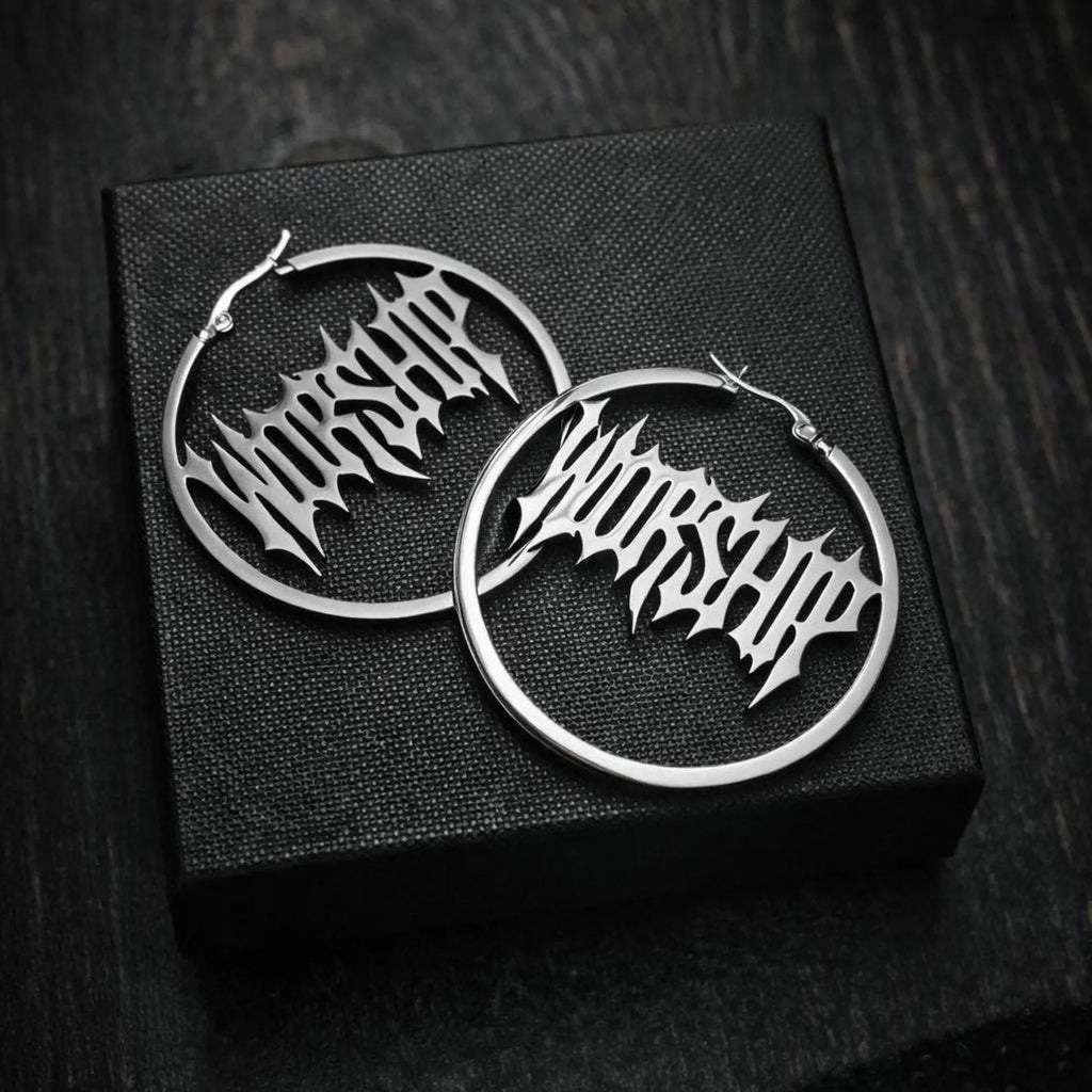 Worship Hoop Earrings