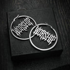 Worship Hoop Earrings