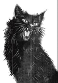 Black Cat Art Print