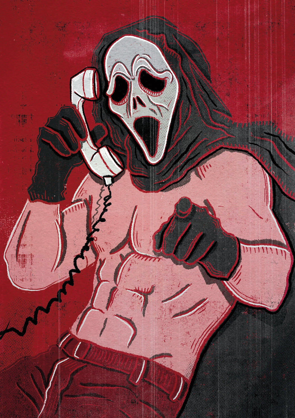 Sexy Ghostface Art Print