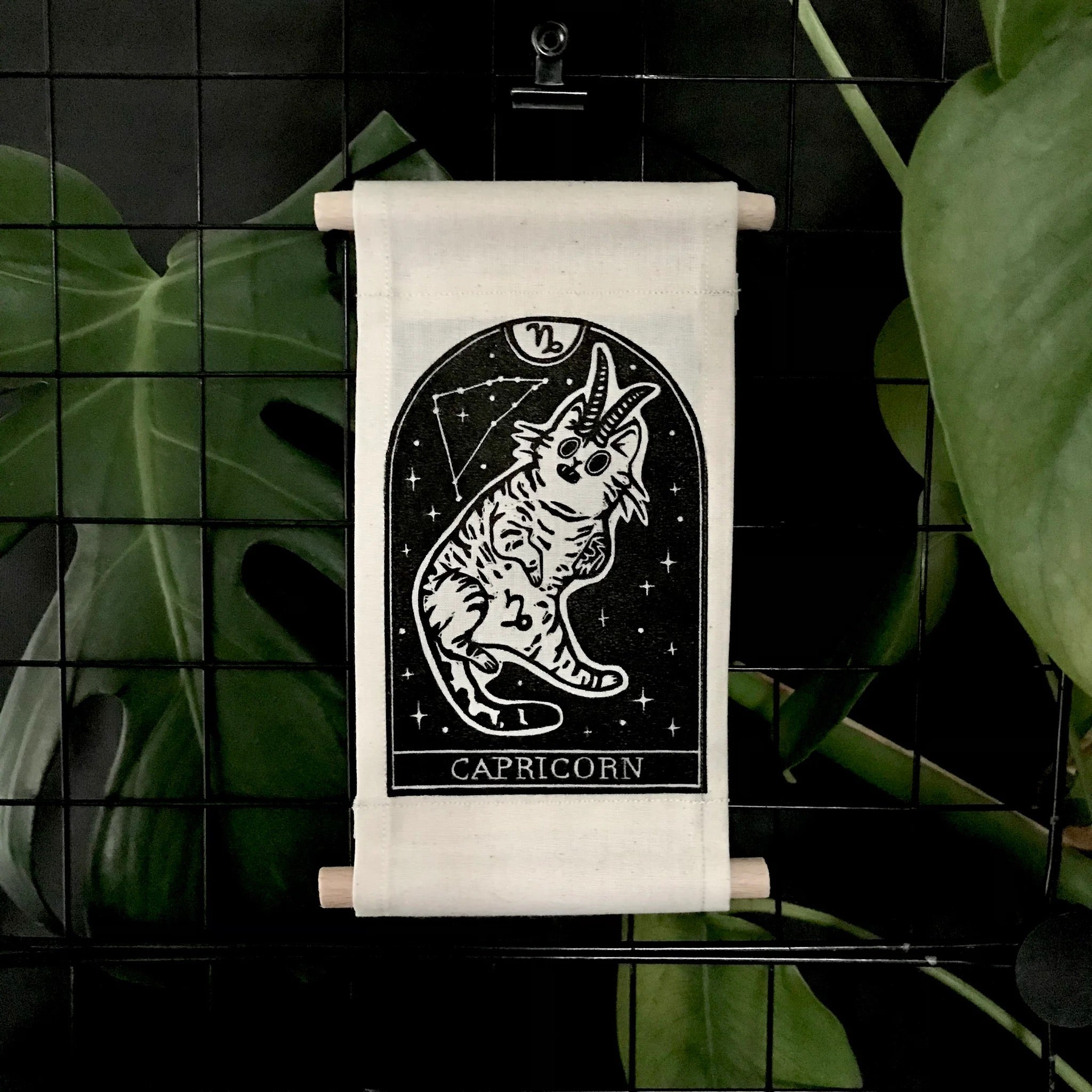 Capricorn Zodicats Wall Hanging