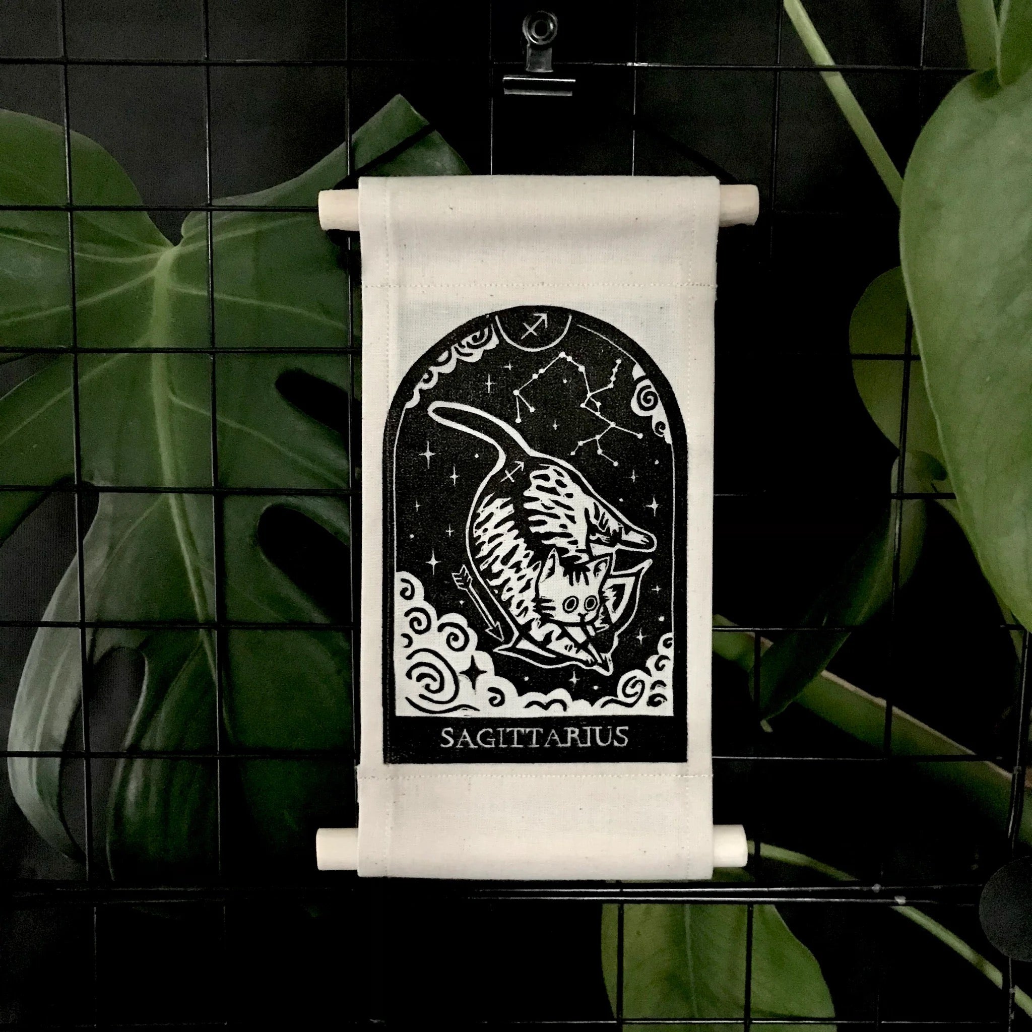 Sagittarius Zodicats Wall Hanging