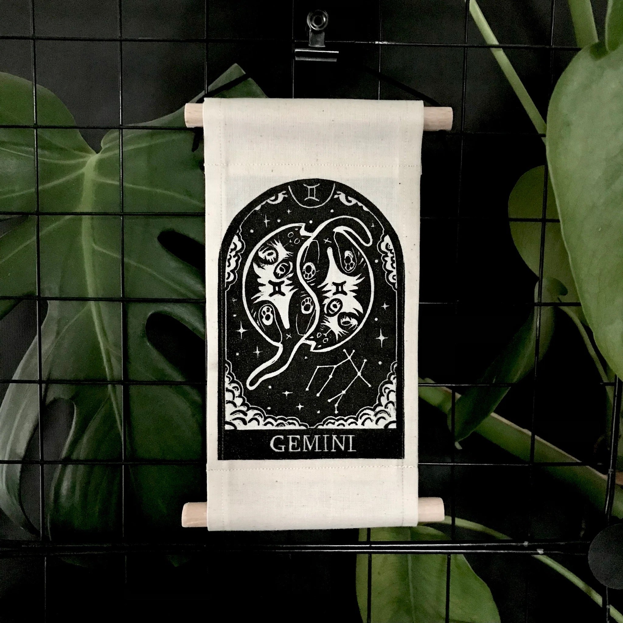 Gemini Zodicats Wall Hangings