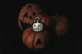 Sterling Silver Jack O’Lantern Pumpkin Pendant