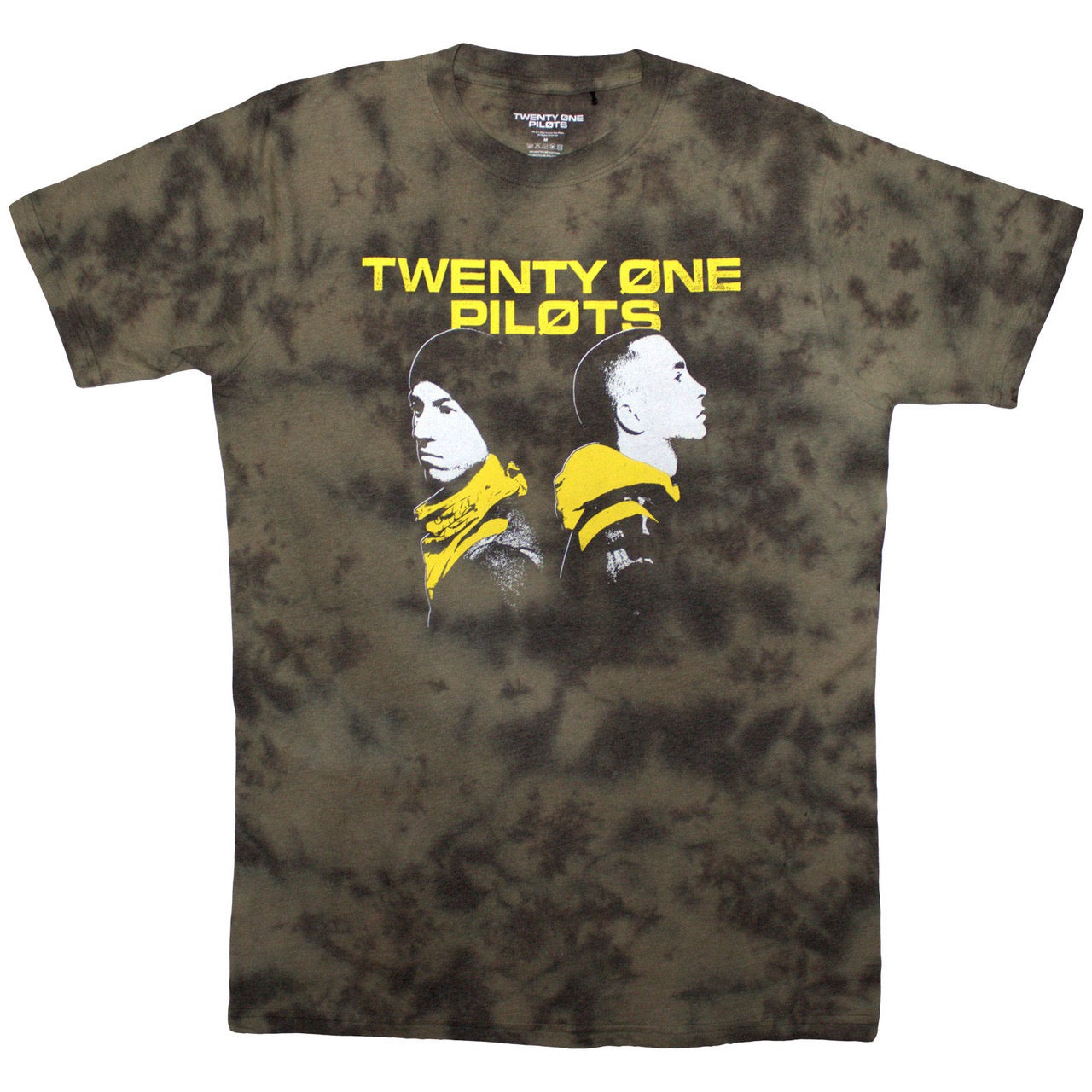 Twenty One Pilots Back to Back Green Wash T-Shirt