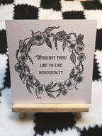 Live Deliciously Sqaure Print