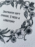 Ibuprofen Square Print