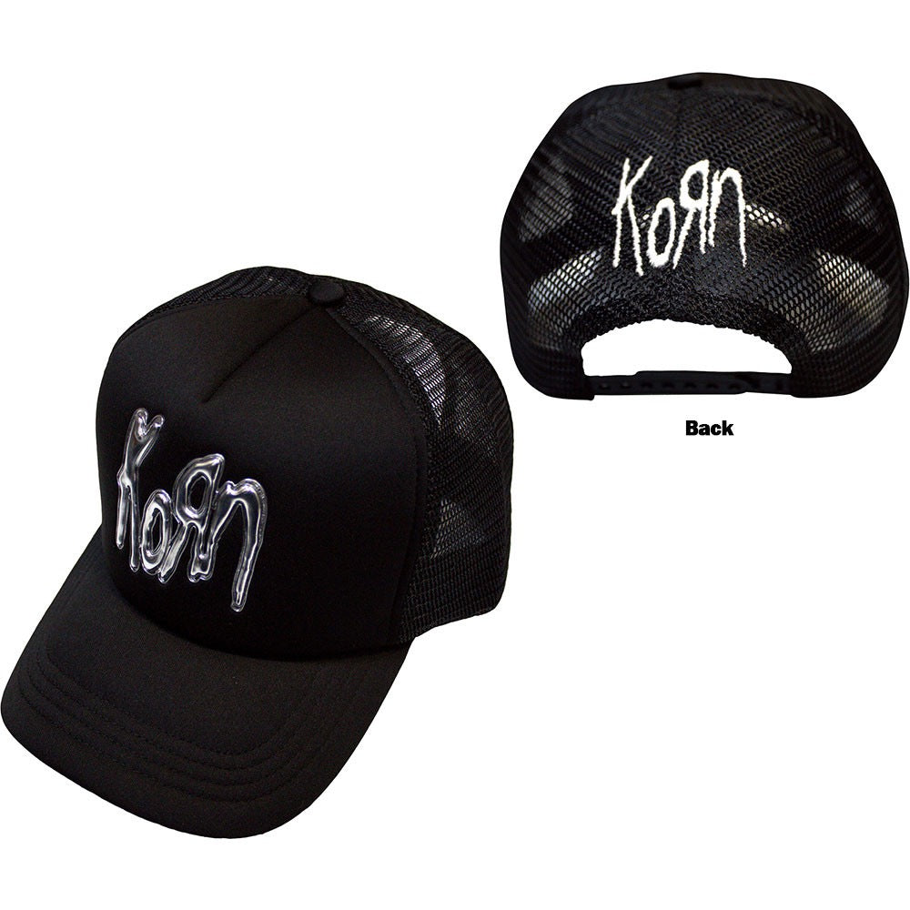 Korn Sonic Silver Logo Mesh-Back Cap