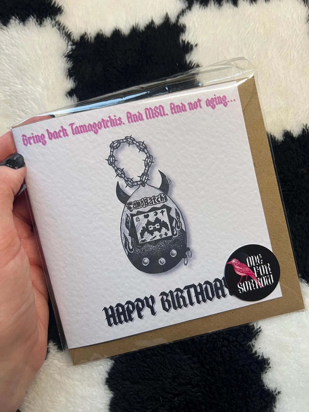 Tamagotchi Birthday Greetings Card