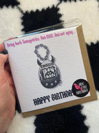 Tamagotchi Birthday Greetings Card