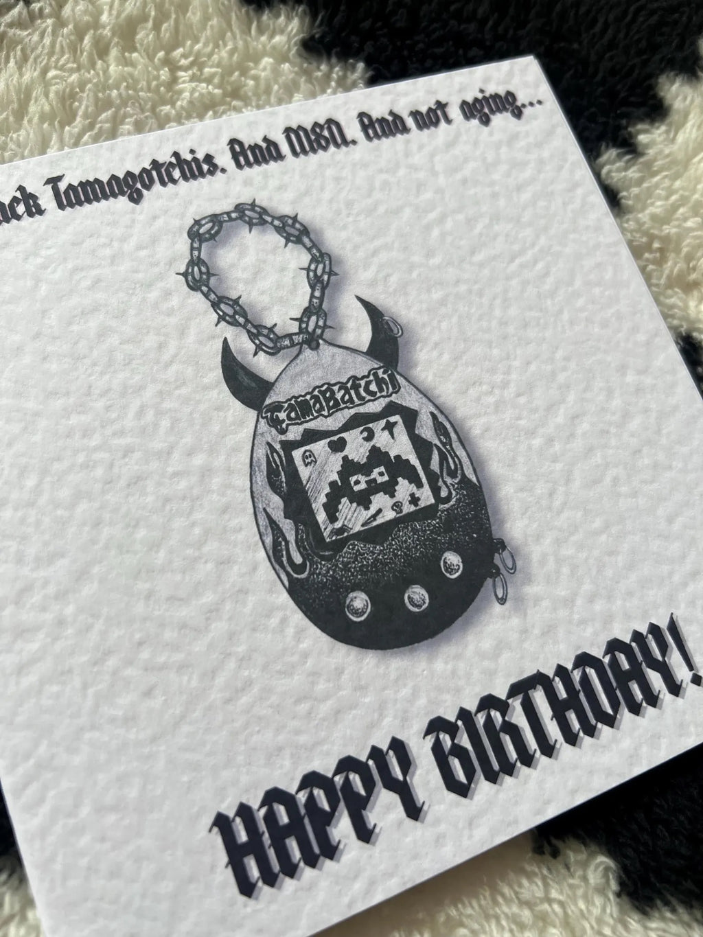 Tamagotchi Birthday Greetings Card