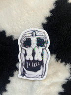 Dali Skull Shiny Sticker